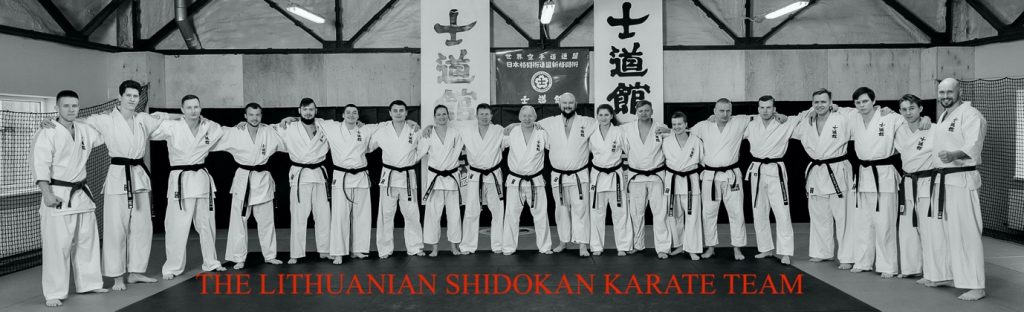 Nespalvota plati nuotrauka — The Lithuanian Shidokan Karate Team